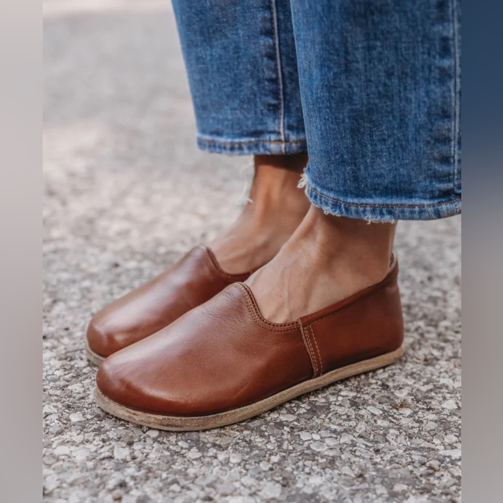 Yasemin Leather Loafers By Anya Wide Barefoot Women’s Shoes Size EU 40 / US 8.5